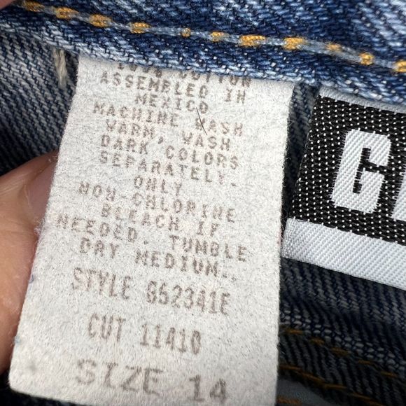 Girls Vintage Jeans Size 14 Gitano 1980's High Waisted - Picture 3 of 7